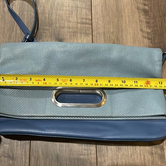 Skagen soft all leather steel blue purse. - Picture 12 of 13